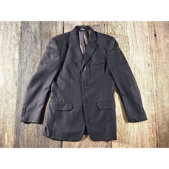 Banana Republic Three Button Wool Blend Blazer Sport Coat Gray Men’s Size 40R - Picture 1 of 7